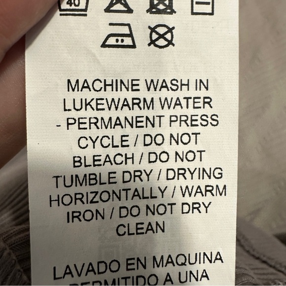 Sz. L Puma wrap crop top, gray, stretch, long sleeve, casual, date night - Picture 9 of 10